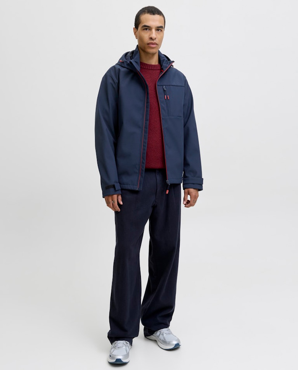 Imagen 7 de Chaqueta ligera softshell de hombre con capucha - Jack & Jones - Azul marino Azul marino