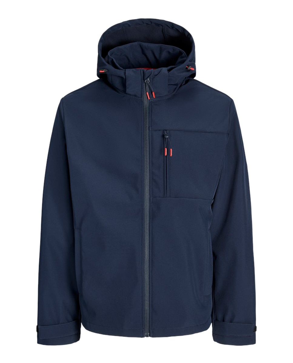 Imagen 6 de Chaqueta ligera softshell de hombre con capucha - Jack & Jones - Azul marino Azul marino