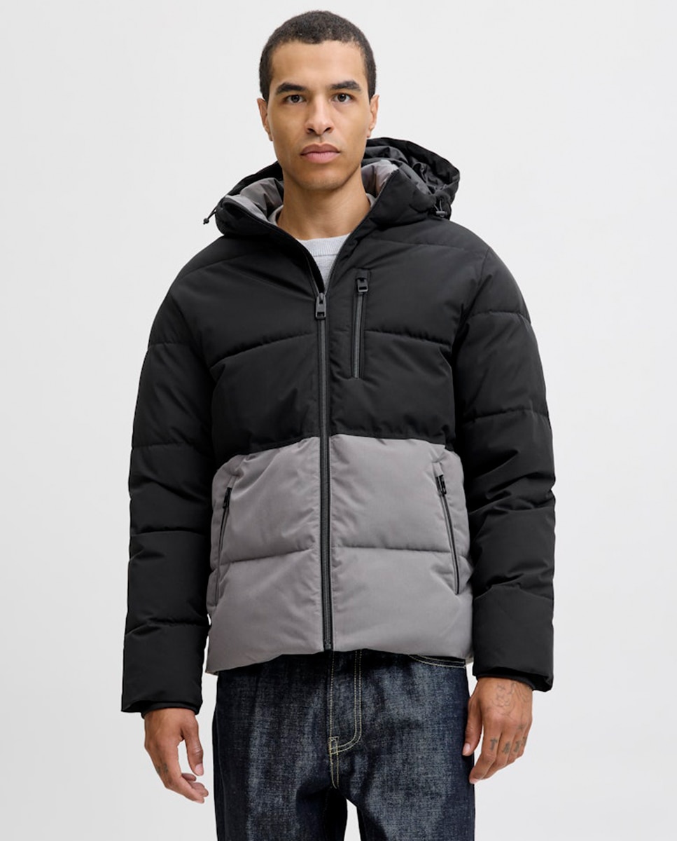 Jack & Jones - Chaqueta acolchada de hombre con capucha.
