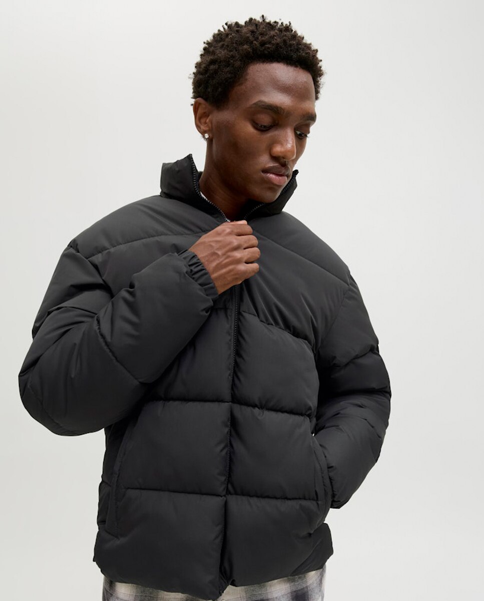 Chaqueta acolchada de hombre cuello alto - Jack & Jones - Negro Negro-4