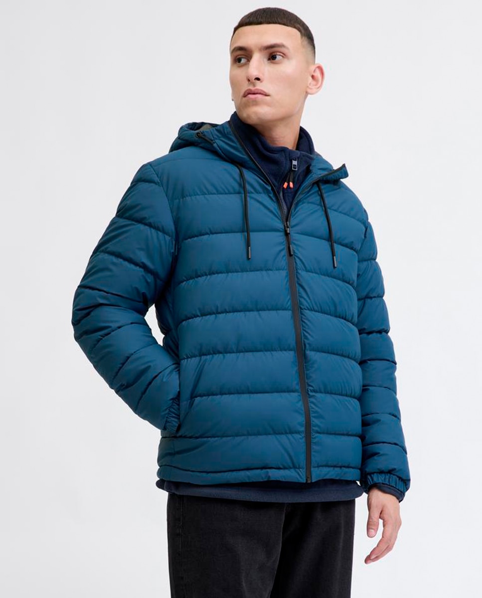 Imagen 1 de Chaqueta acolcada de hombre con capucha - Jack & Jones - Azul Azul