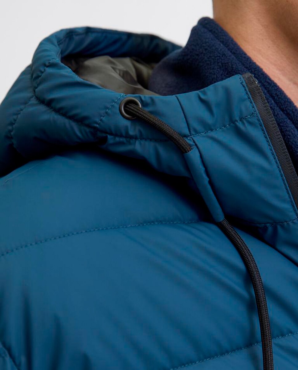 Imagen 4 de Chaqueta acolcada de hombre con capucha - Jack & Jones - Azul Azul