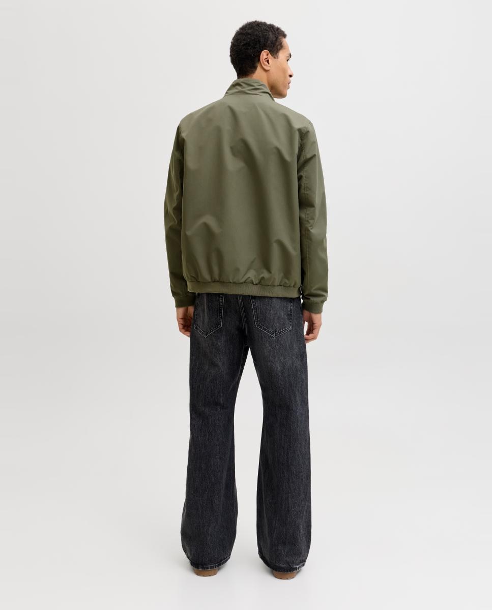 Blusão Bomber com Gola Harrington para Homem Verde-2