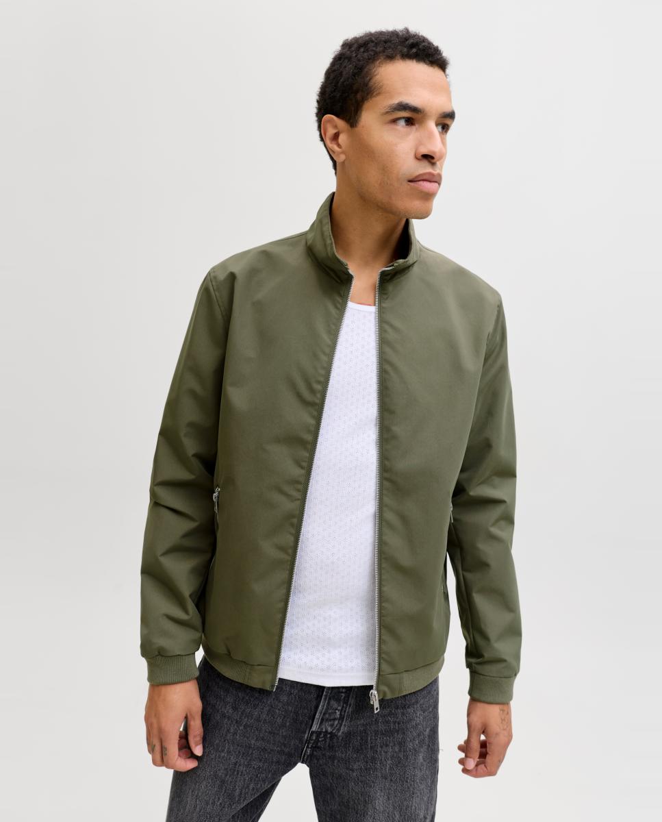 Blusão Bomber com Gola Harrington para Homem Verde-3