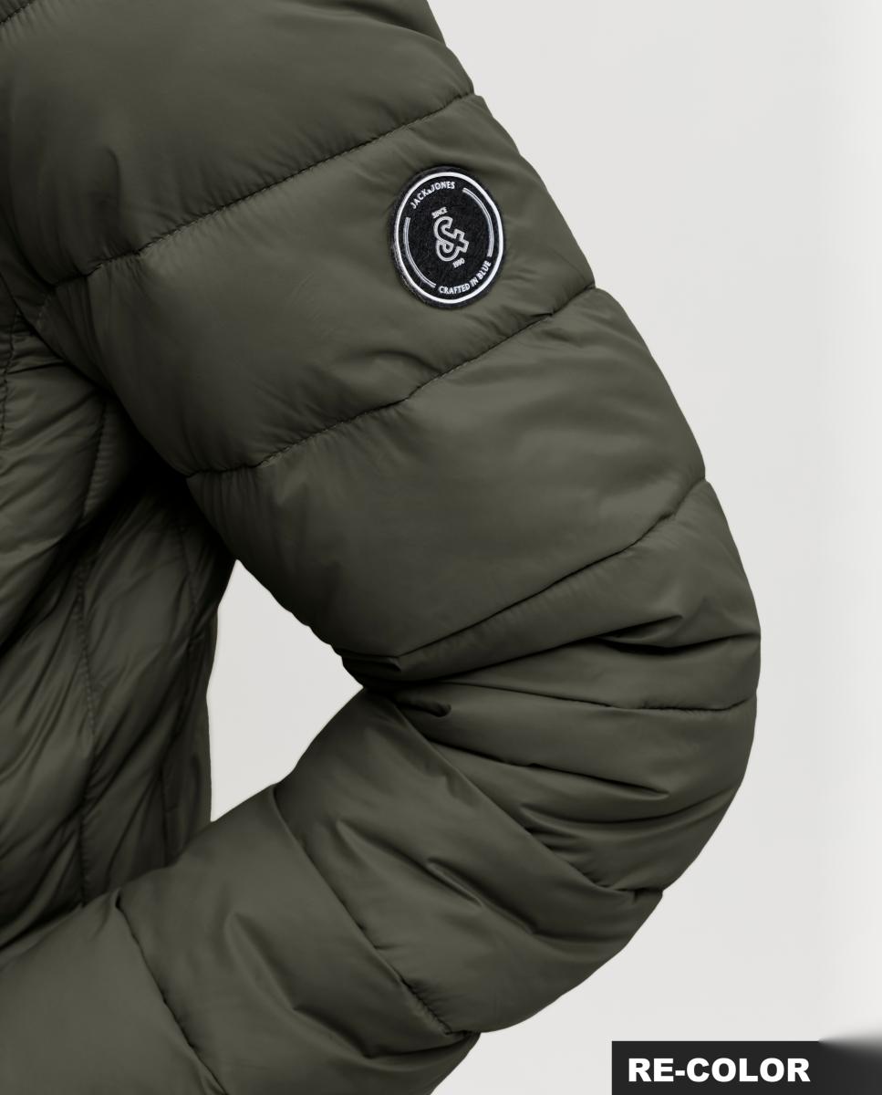 Plumífero de hombre acolchado con cuello alto - Jack & Jones - Verde Verde-4