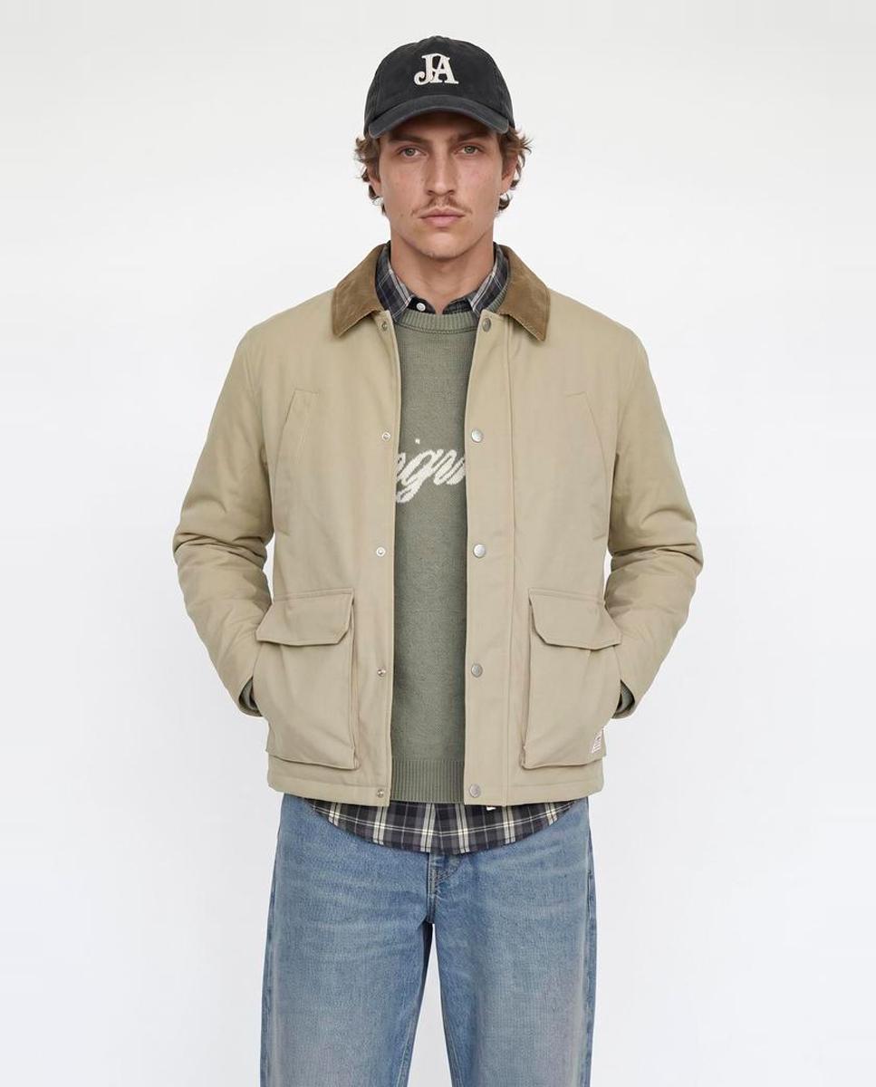 Imagen 0 de Chaqueta acolchada de hombre Beige