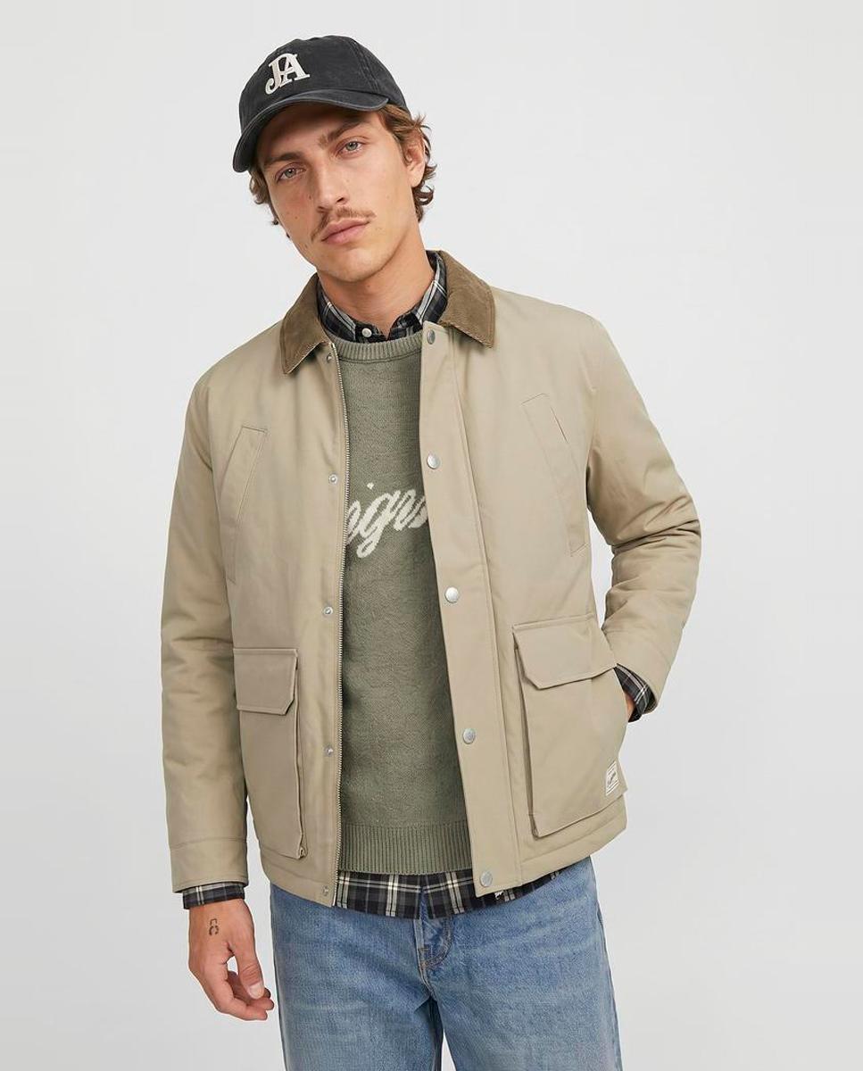 Chaqueta acolchada de hombre - Jack & Jones - Beige Beige-3