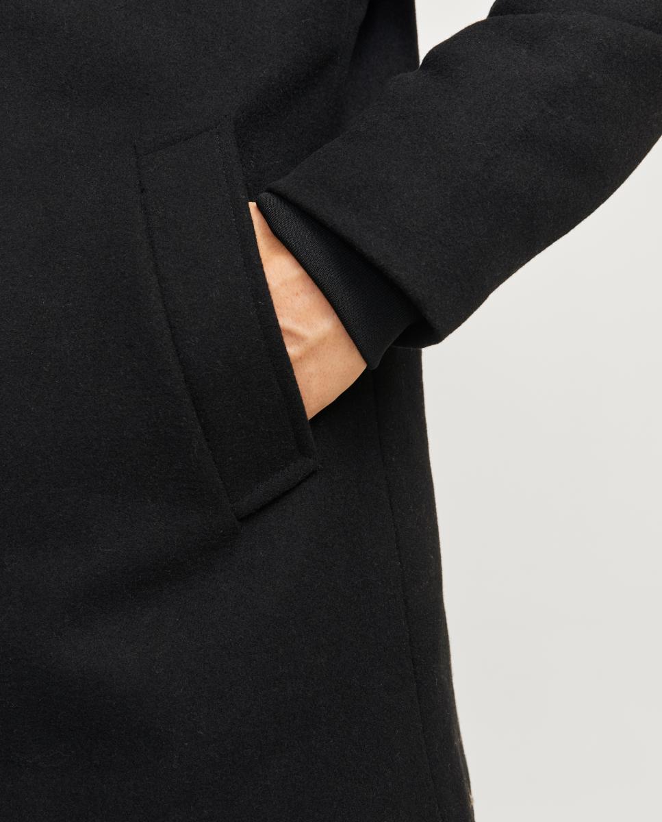 Abrigo de paño de hombre con mezcla de lana - Jack & Jones - Negro Negro-4