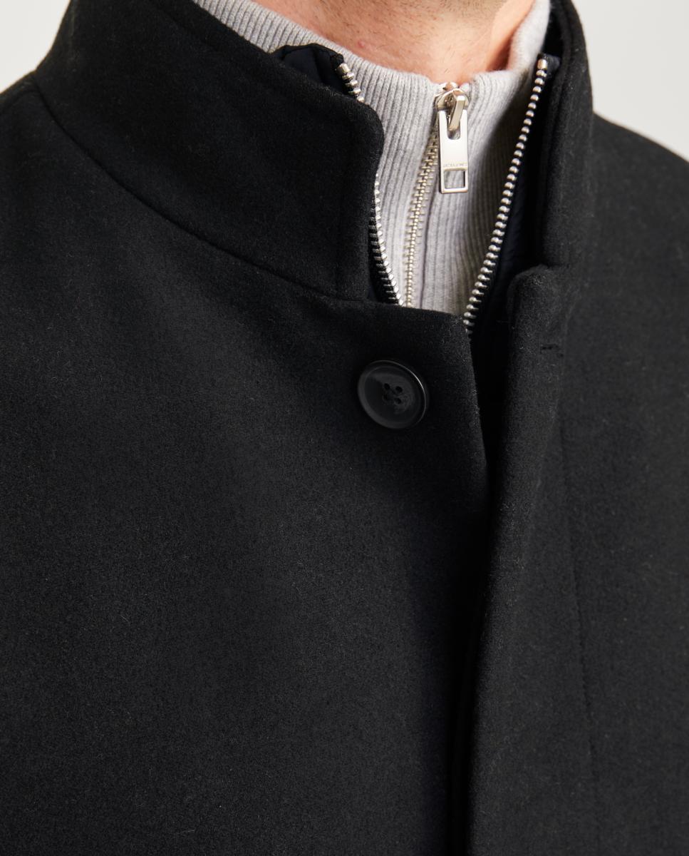 Abrigo de paño de hombre con mezcla de lana - Jack & Jones - Negro Negro-5