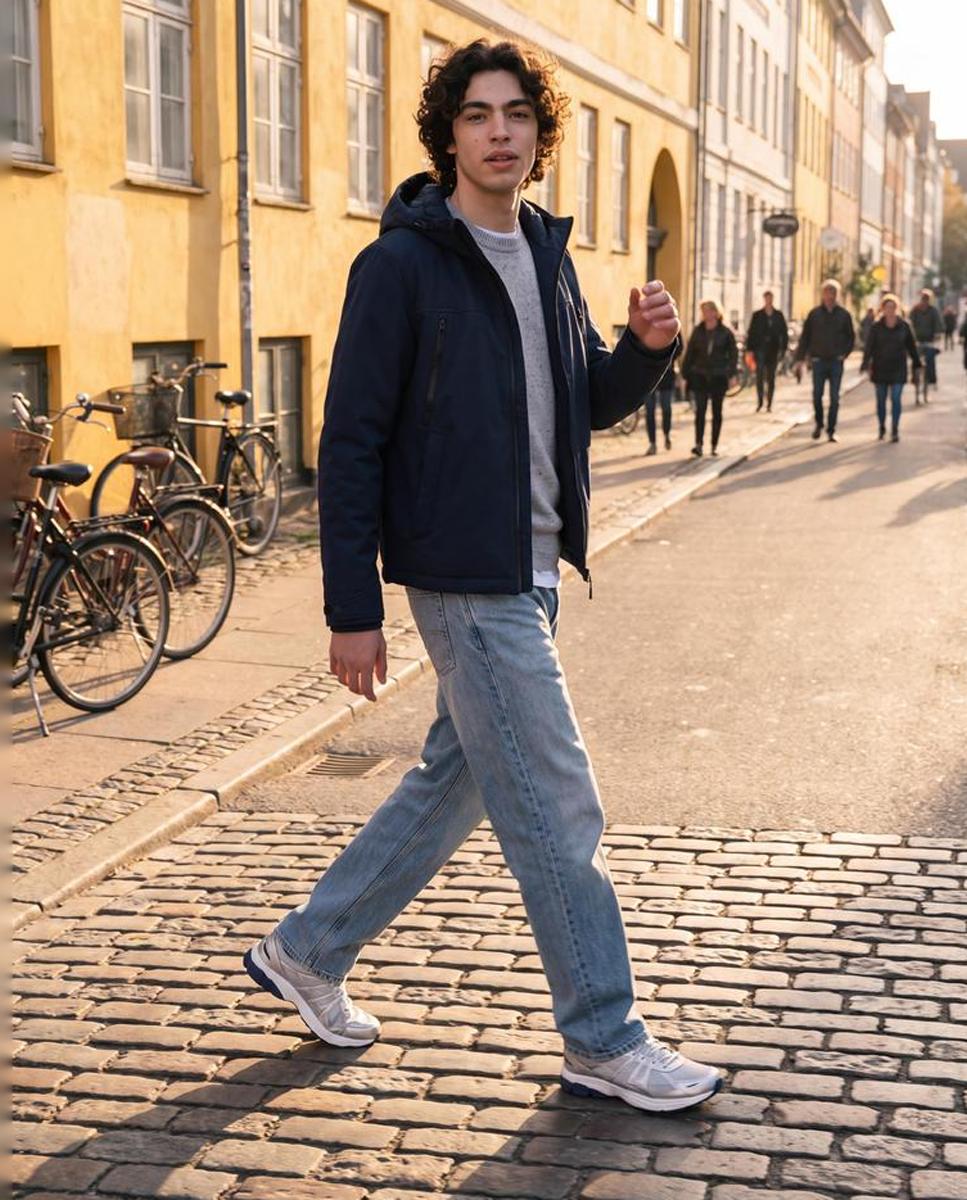 Chaqueta softshell de hombre con capucha - Jack & Jones - Azul marino Azul marino-5