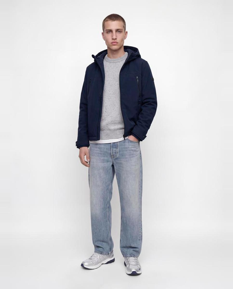 Chaqueta softshell de hombre con capucha - Jack & Jones - Azul marino Azul marino-8