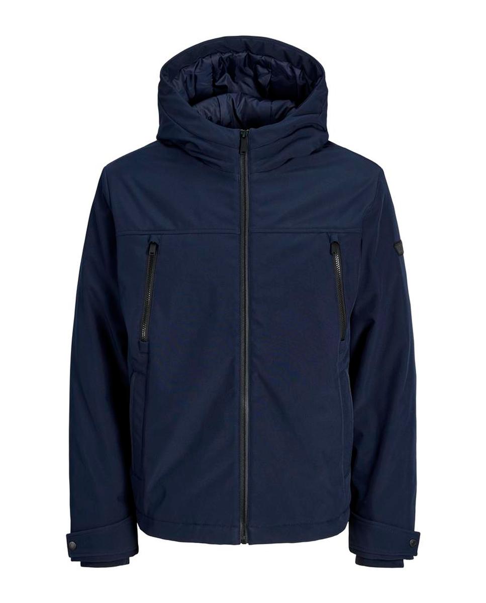 Chaqueta softshell de hombre con capucha - Jack & Jones - Azul marino Azul marino-6