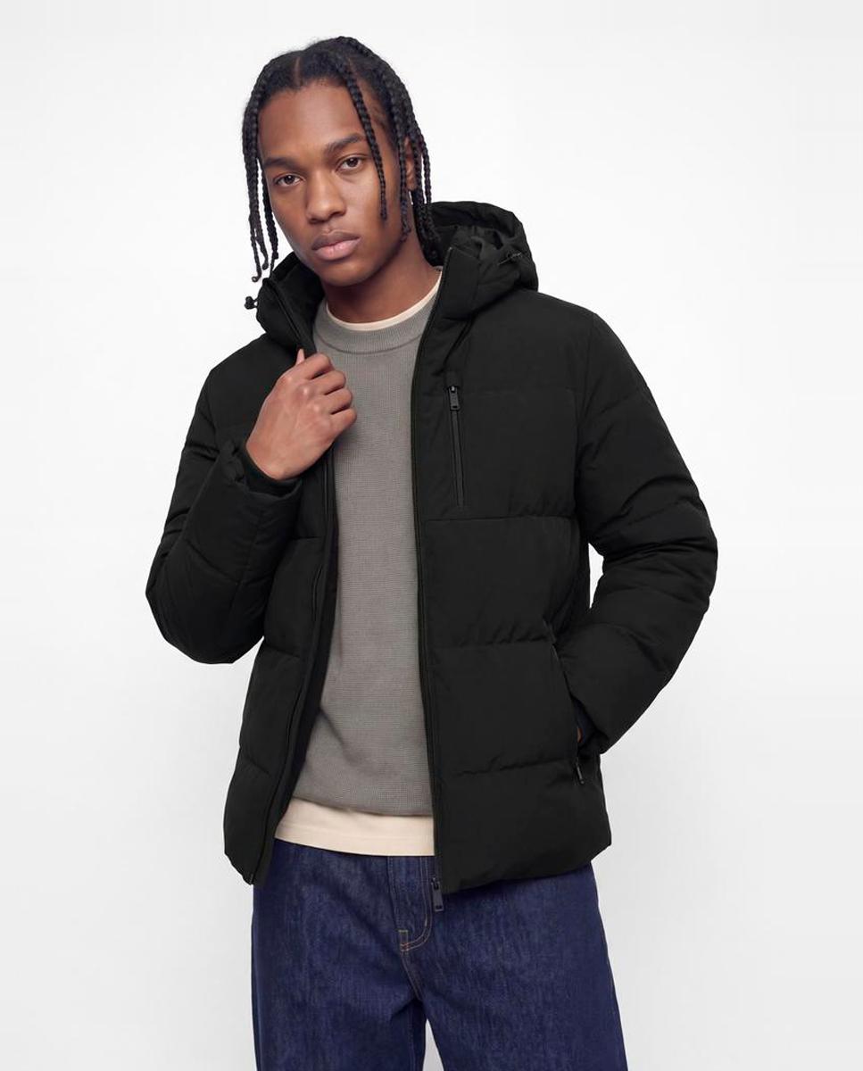 Chaqueta acolchada de hombre con capucha - Jack & Jones - Negro Negro-3