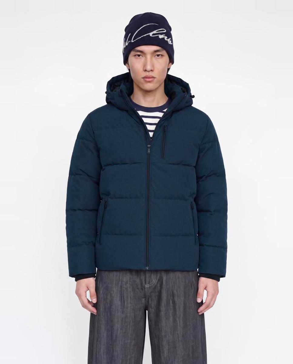 Chaqueta acolchada de hombre con capucha - Jack & Jones - Azul marino Azul marino-1