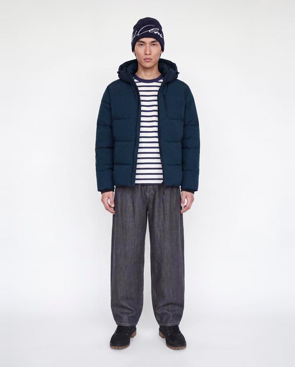 Chaqueta acolchada de hombre con capucha - Jack & Jones - Azul marino Azul marino-6