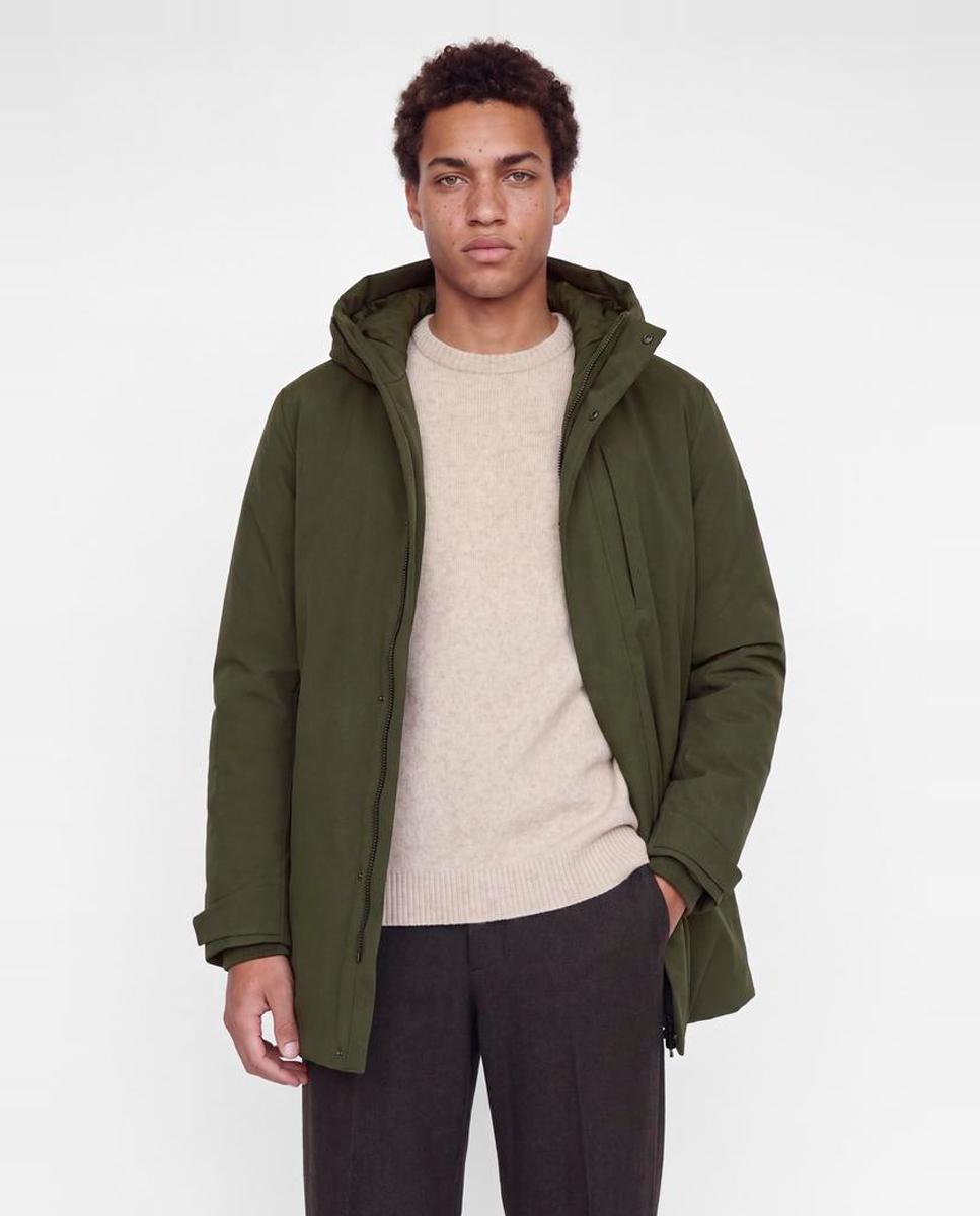 Imagen 0 de Parka de hombre impermeable con capucha Verde