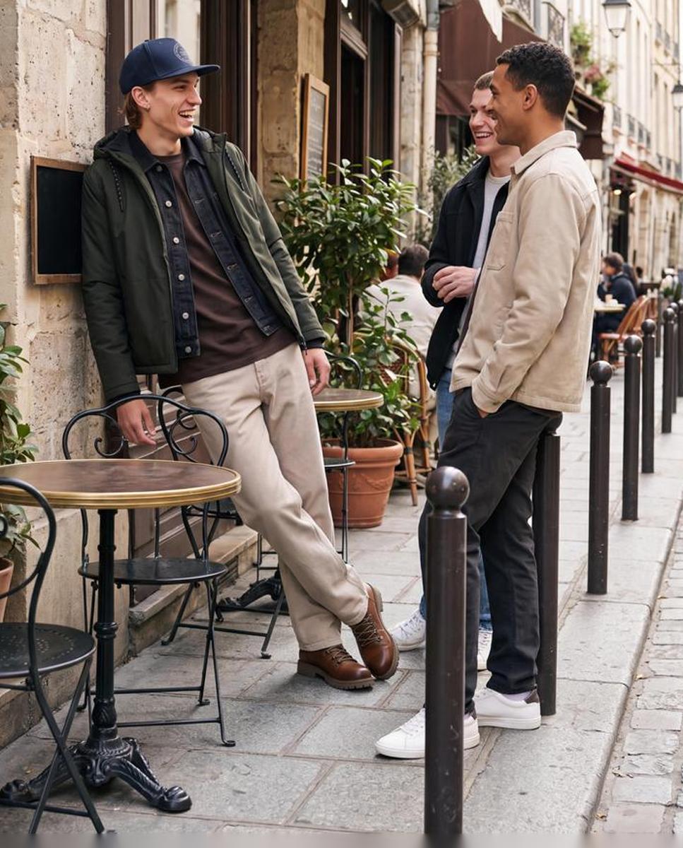 Imagen 4 de Chaqueta de hombre con capucha - Jack & Jones - Verde Verde