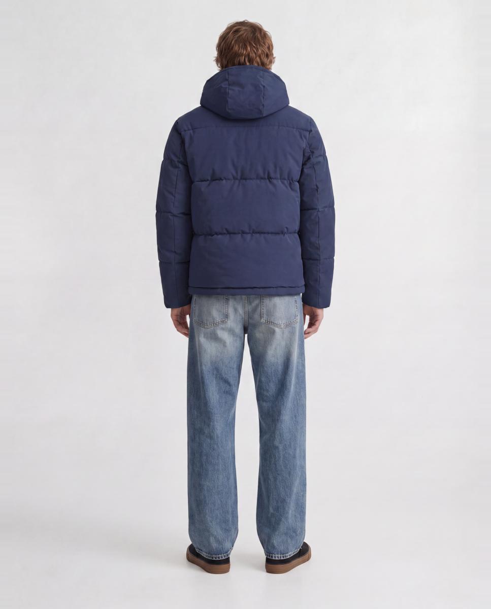 Chaqueta acolchada de hombre con capucha - Jack & Jones - Azul marino Azul marino-2