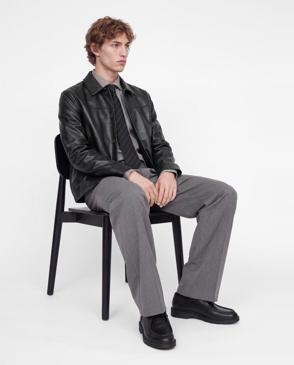 Imagen 3 de Cazadora de hombre de efecto piel - Jack & Jones - Negro Negro