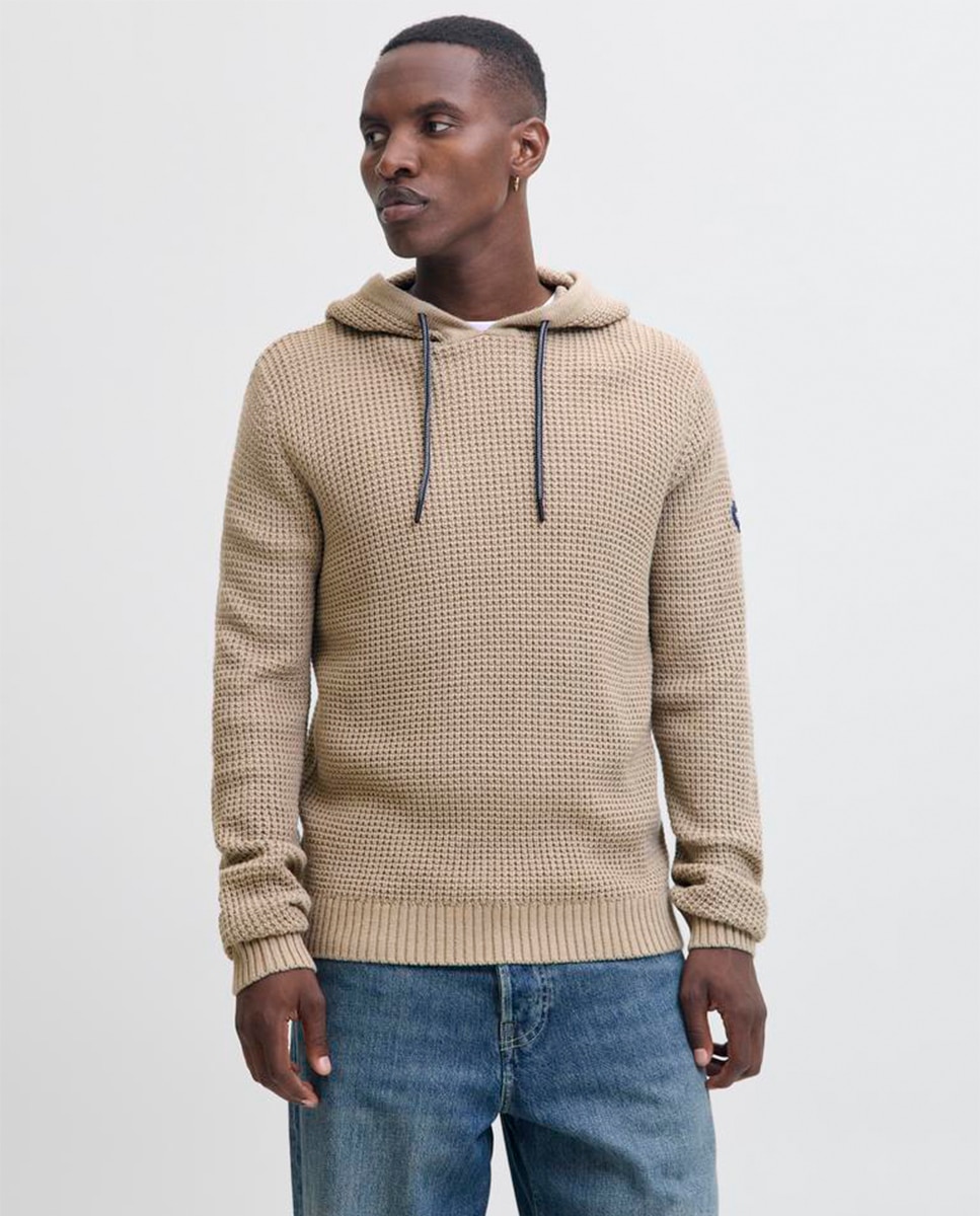 Imagem 0 de Camisola de malha com capuz