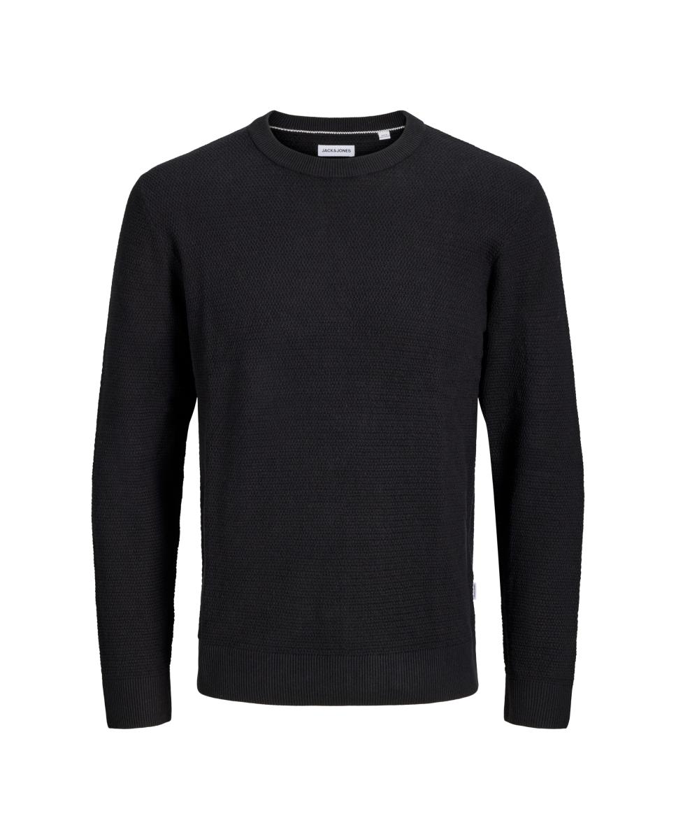 Jersey de hombre con cuello redondo y estructura - Jack & Jones - Negro Negro-4