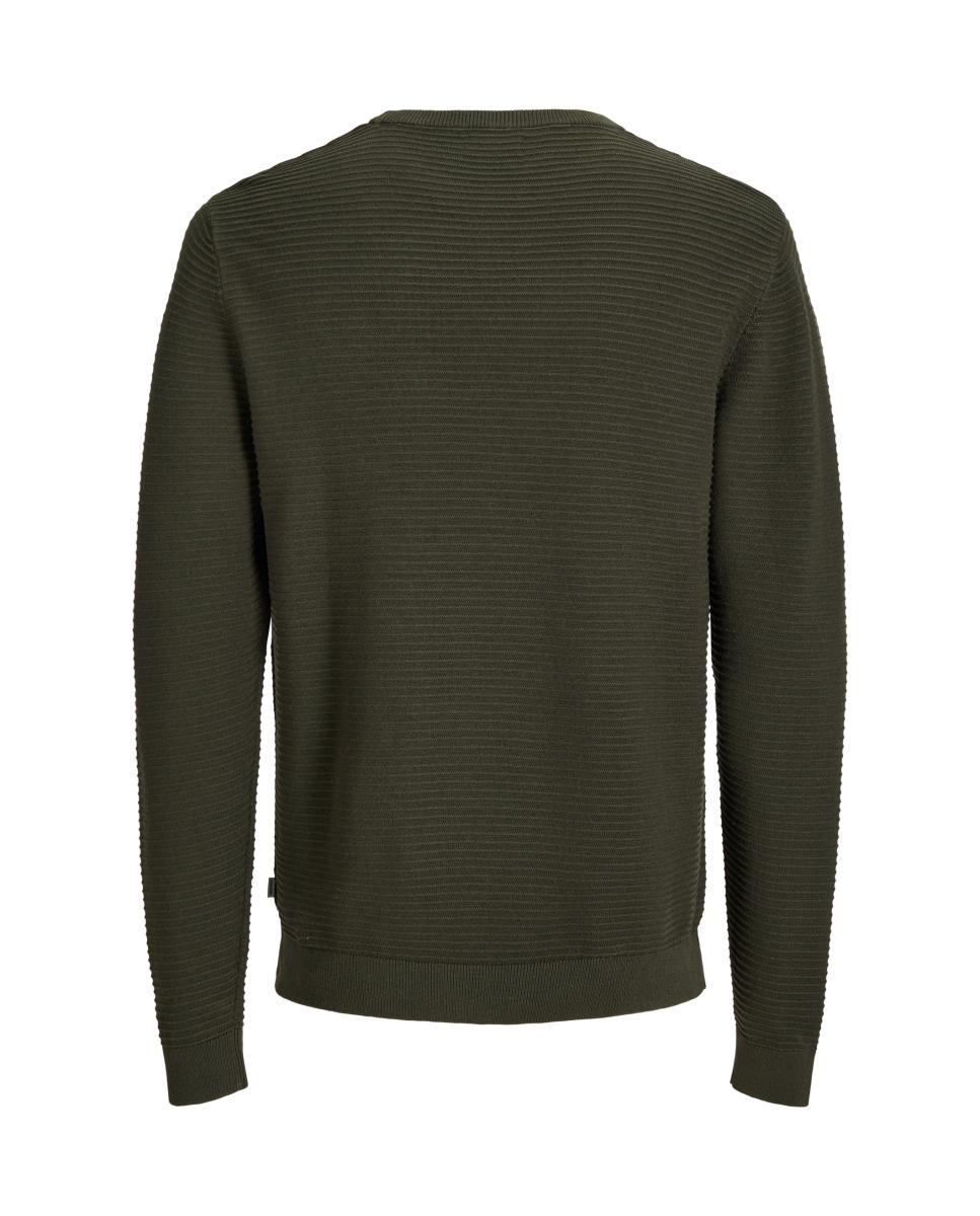 Jersey de hombre con cuello redondo y estructura - Jack & Jones - Verde Verde-2