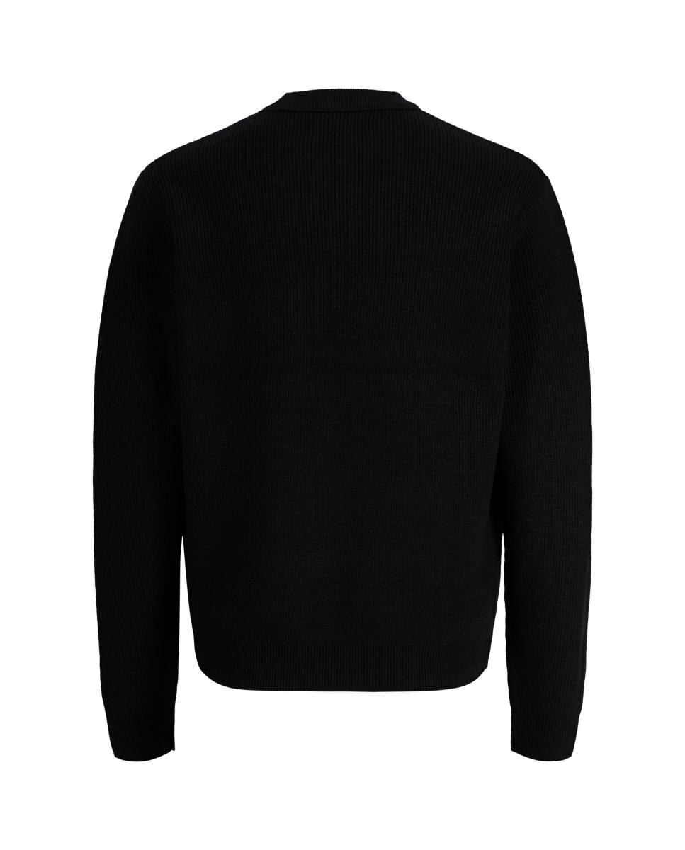 Jersey de hombre de punto con cuello redondo - Jack & Jones - Negro Negro-2