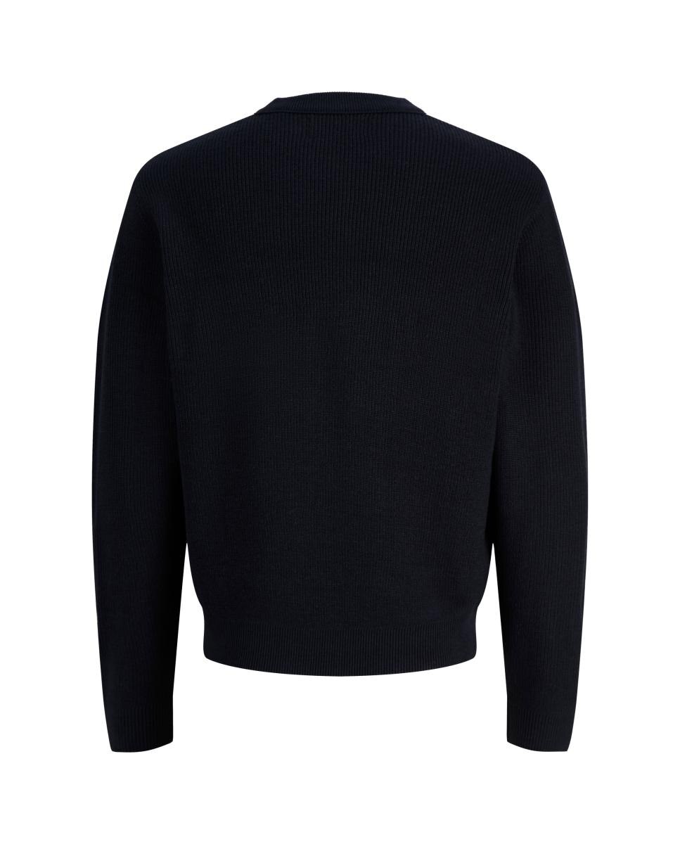 Jersey de hombre de punto con cuello redondo - Jack & Jones - Azul marino Azul marino-6