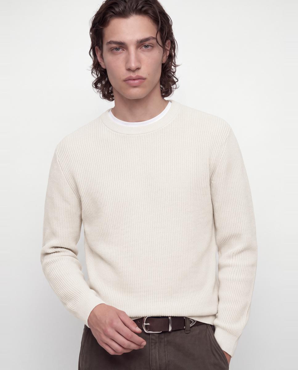 Jersey de hombre con cuello redondo - Jack & Jones - Crudo Crudo-3