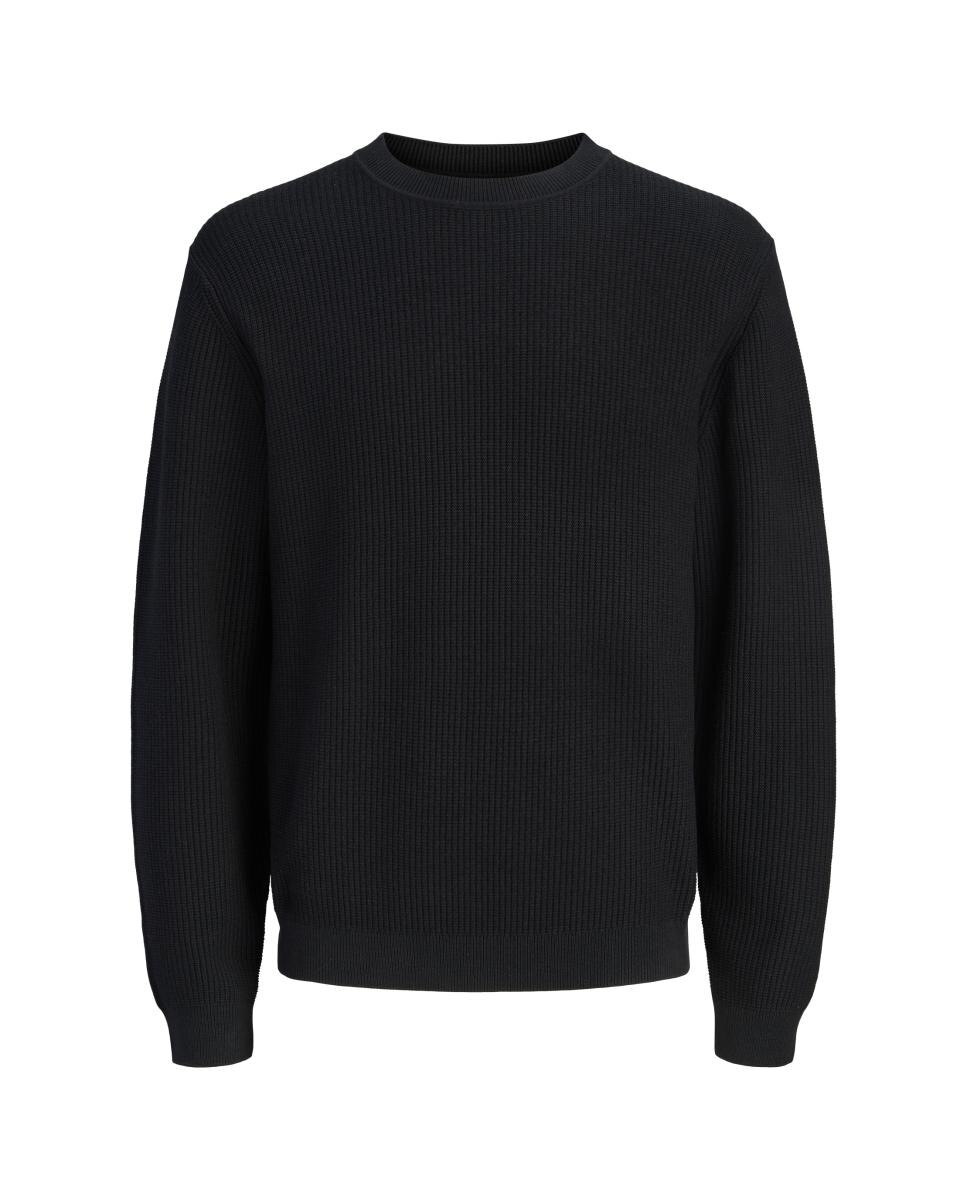 Jersey de hombre con cuello redondo - Jack & Jones - Negro Negro-1