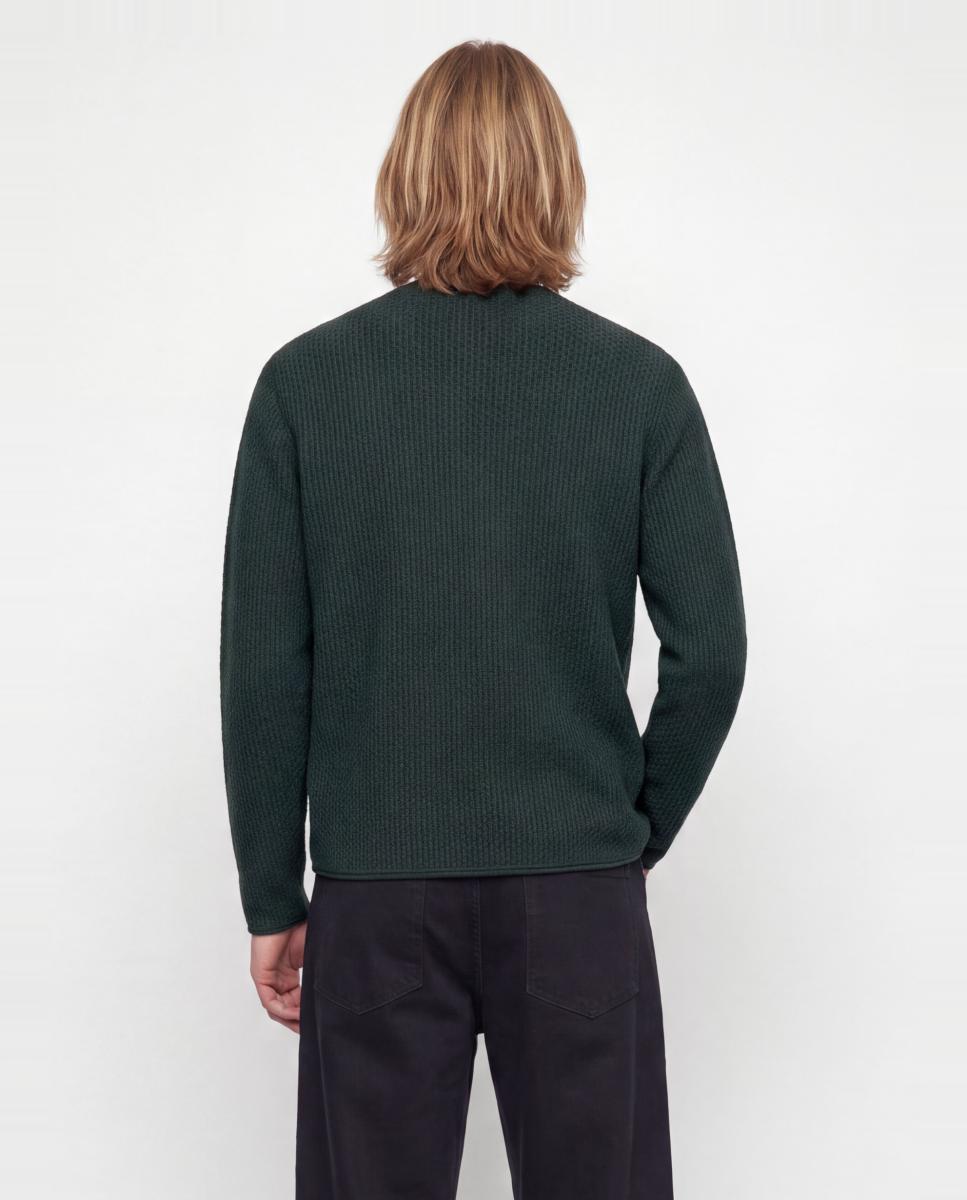 Jersey de hombre con cuello redondo - Jack & Jones - Verde oscuro Verde oscuro-2