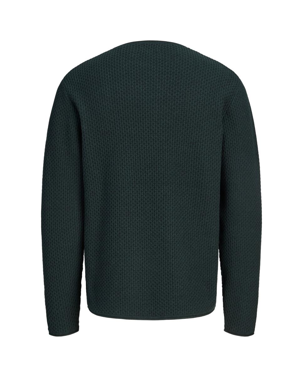 Jersey de hombre con cuello redondo - Jack & Jones - Verde oscuro Verde oscuro-7
