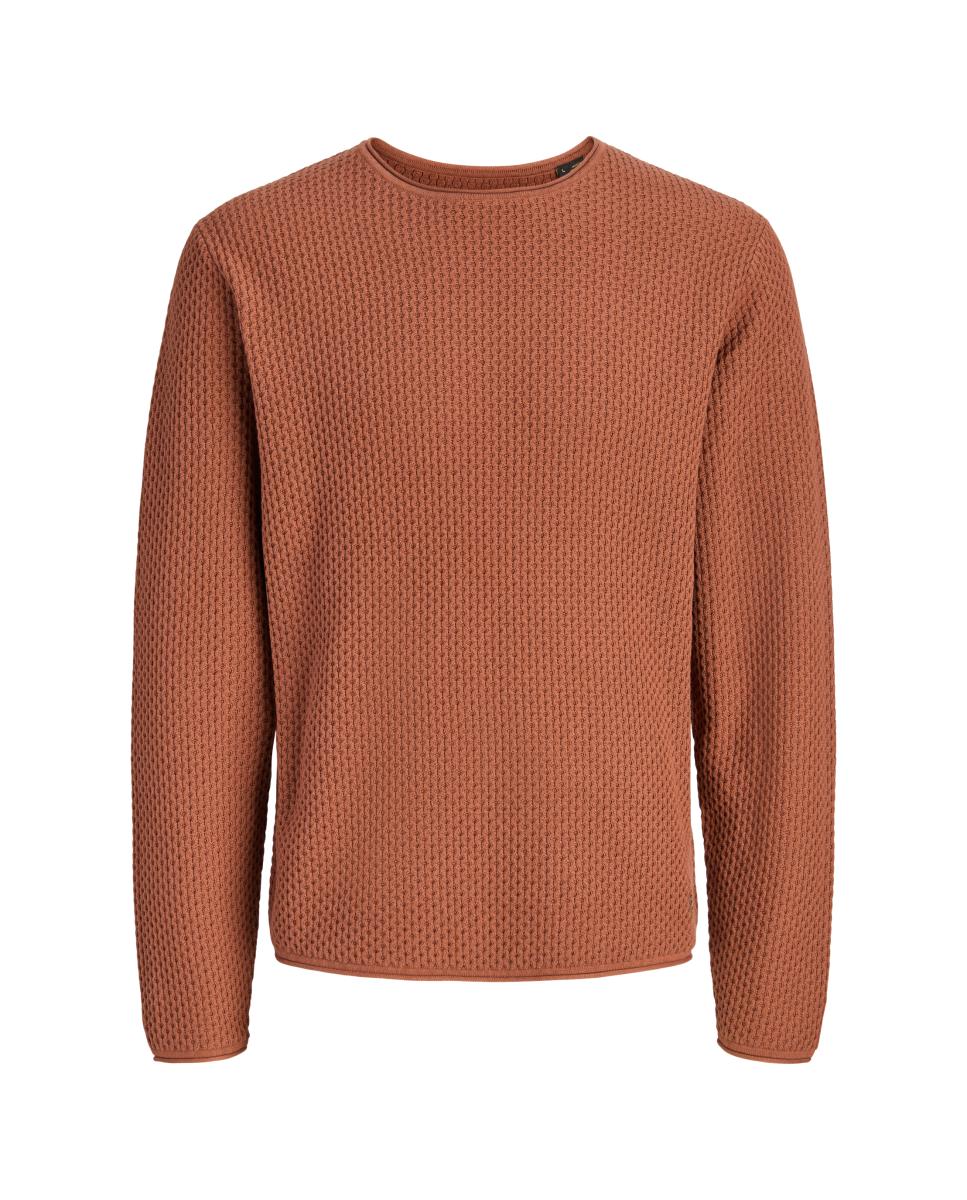 Jersey de hombre con cuello redondo - Jack & Jones - Marrón claro Marrón claro-1