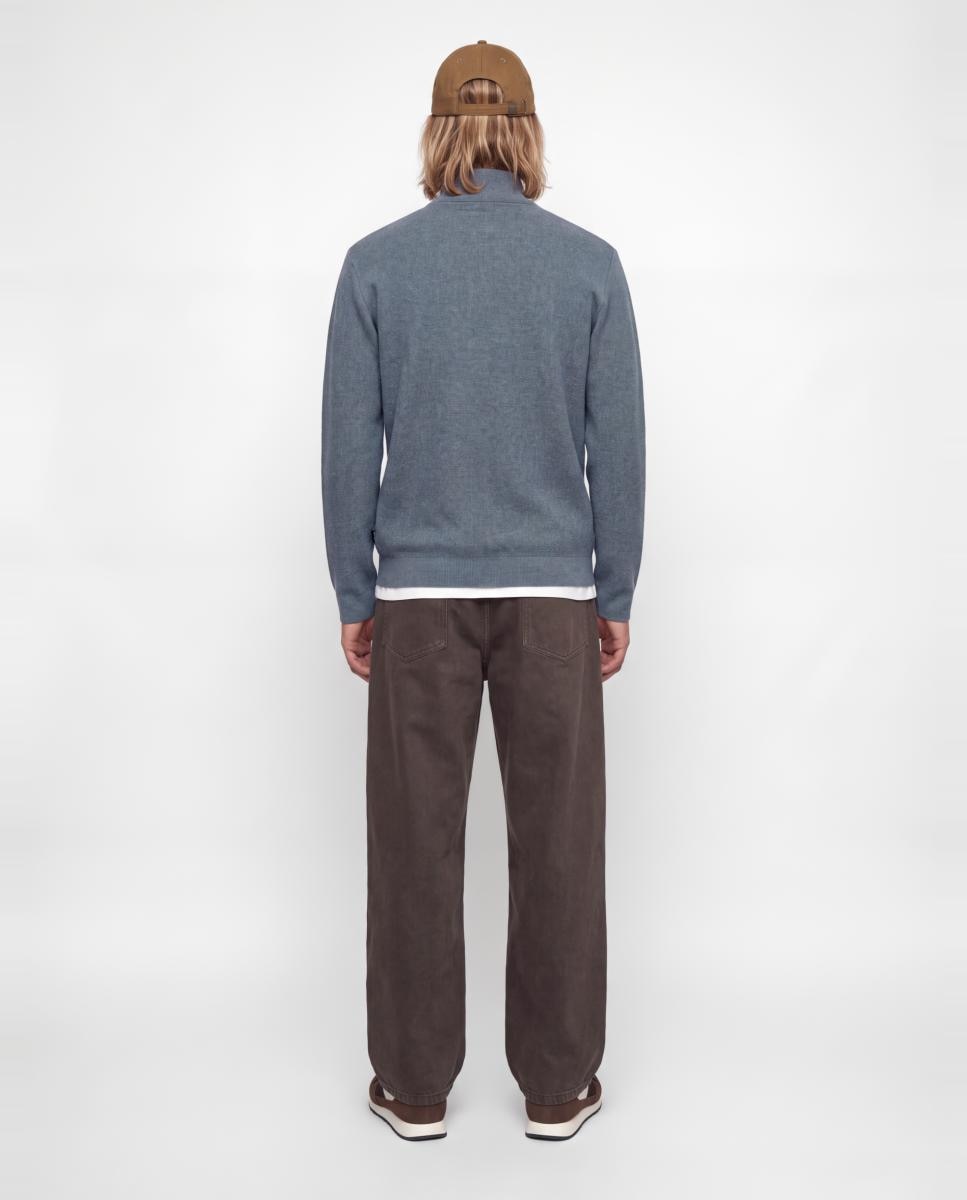 Jersey de hombre de punto con media cremallera - Jack & Jones - Azul Azul-2