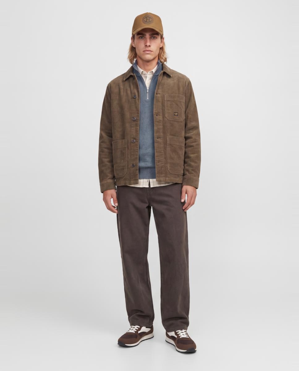 Jersey de hombre de punto con media cremallera - Jack & Jones - Azul Azul-7