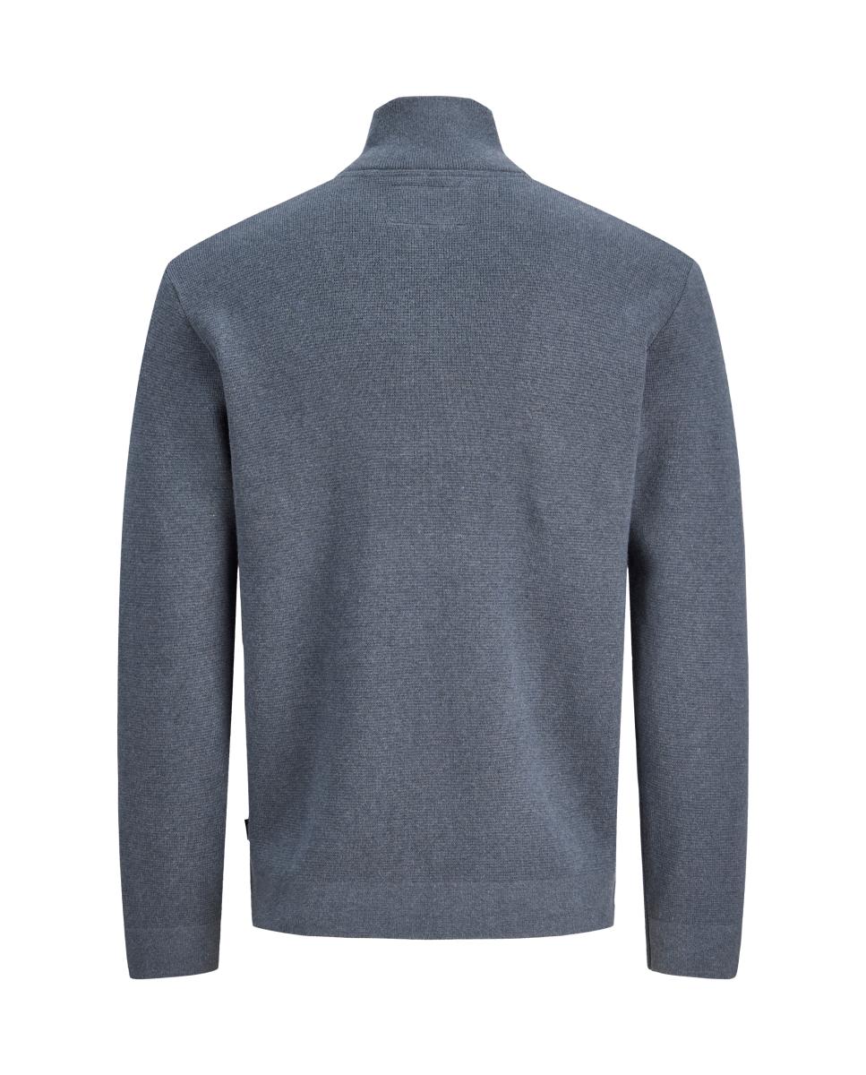 Jersey de hombre de punto con media cremallera - Jack & Jones - Azul Azul-6