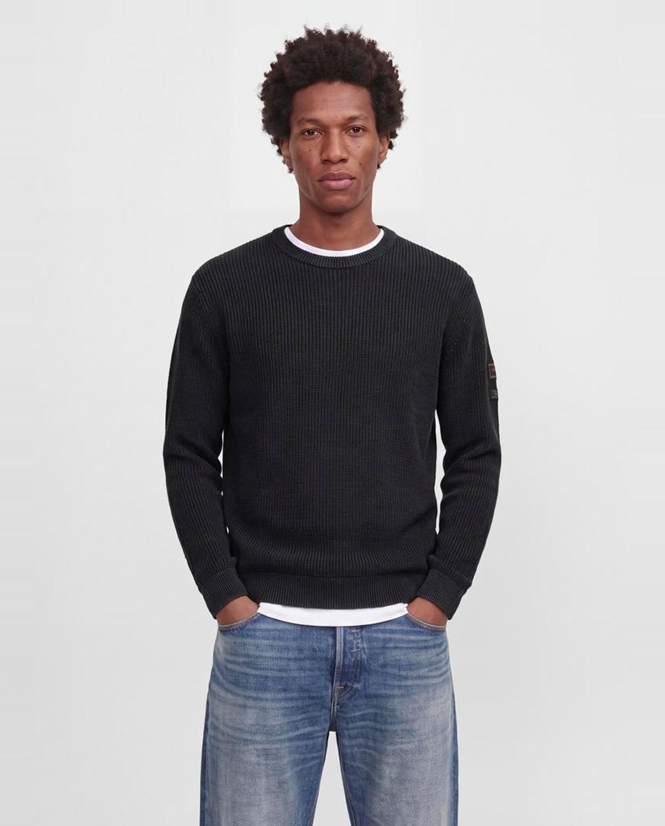 Imagen 1 de Jersey de hombre de punto con cuello redondo - Jack & Jones - Negro Negro