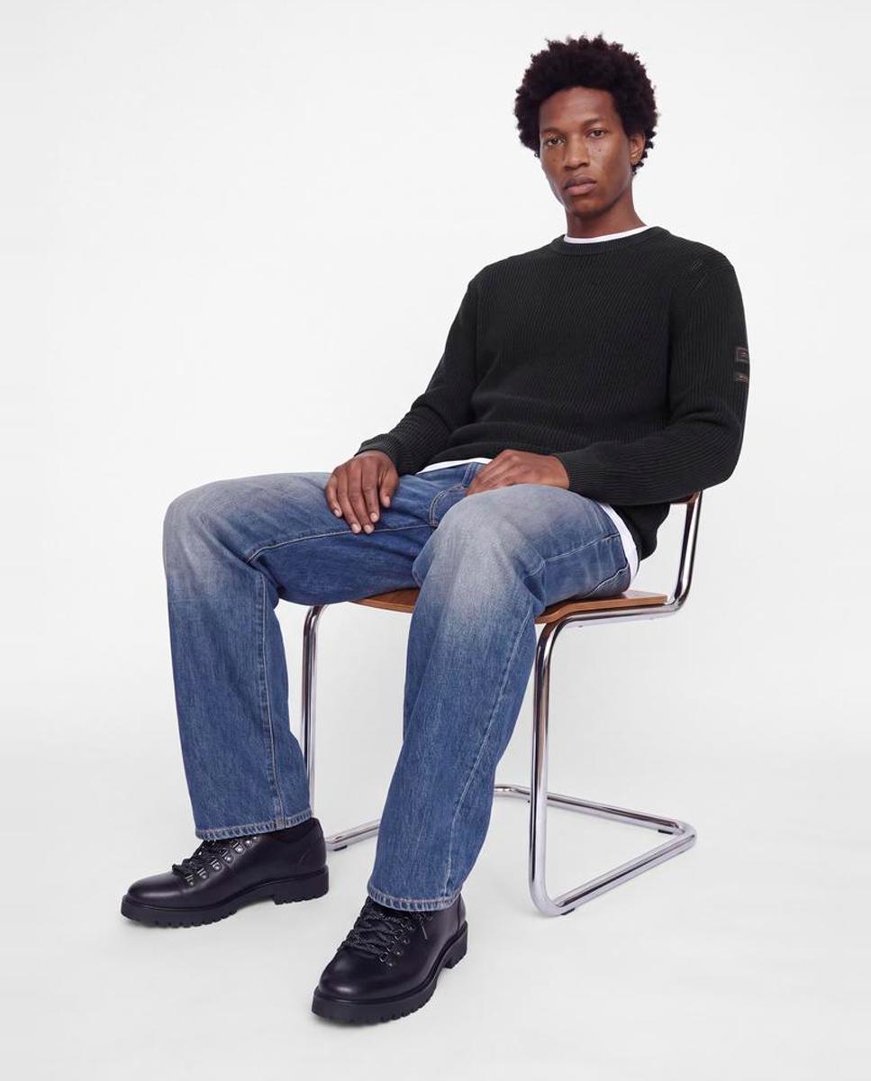 Imagen 3 de Jersey de hombre de punto con cuello redondo - Jack & Jones - Negro Negro