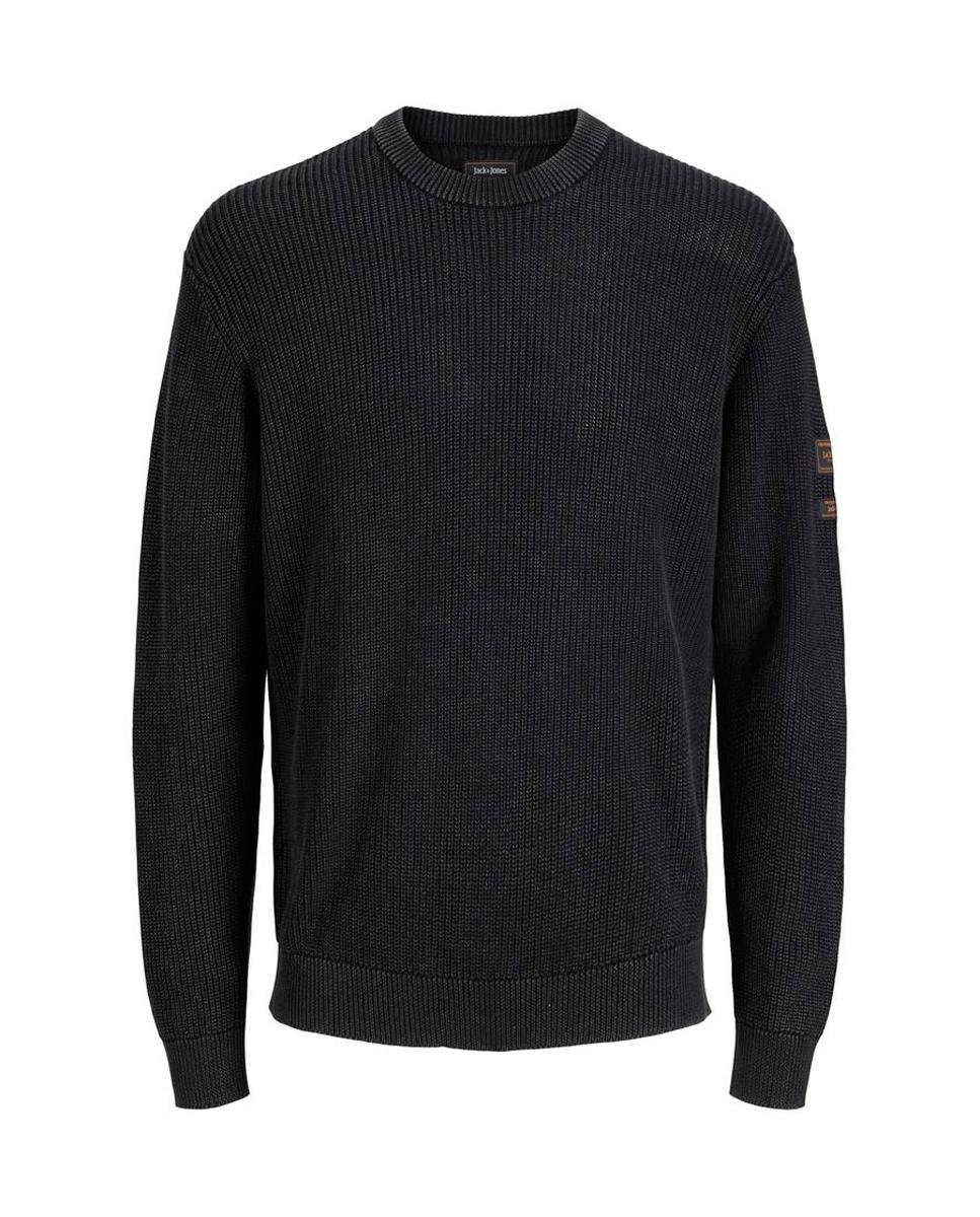 Imagen 4 de Jersey de hombre de punto con cuello redondo - Jack & Jones - Negro Negro