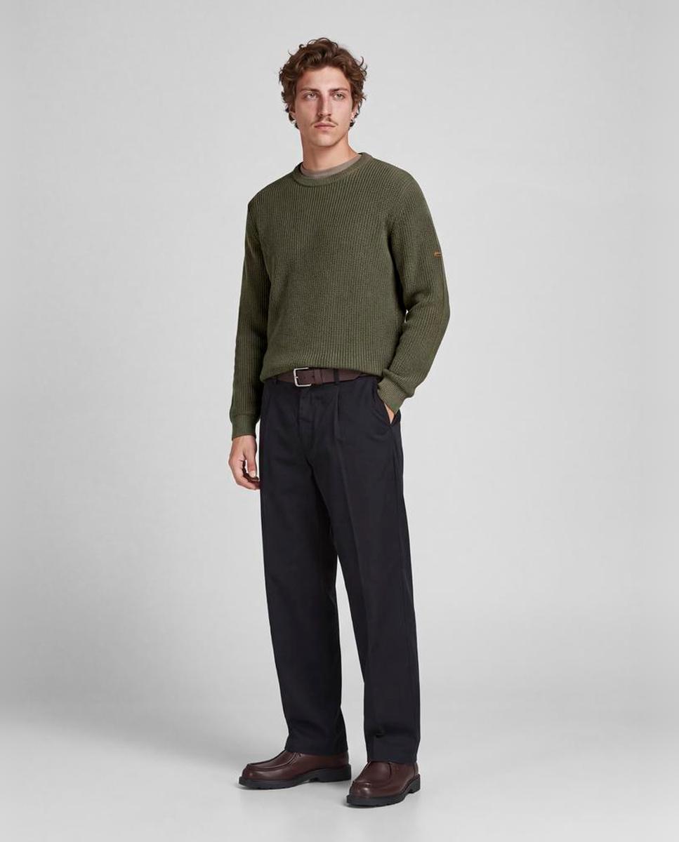 Imagen 3 de Jersey de hombre de punto con cuello redondo - Jack & Jones - Verde Verde