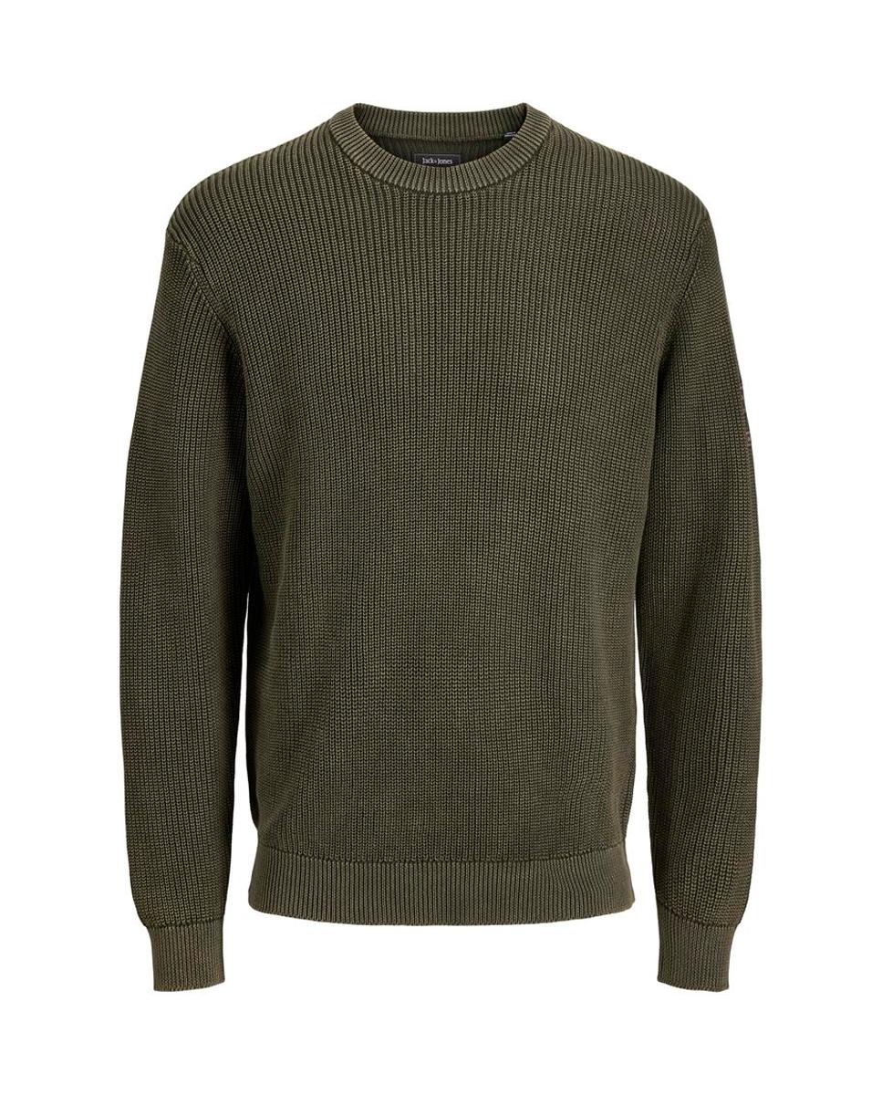 Imagen 4 de Jersey de hombre de punto con cuello redondo - Jack & Jones - Verde Verde