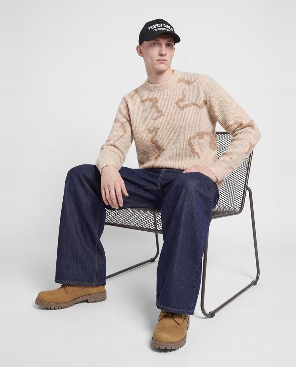 Jersey de hombre de punto con estampado camuflaje y cuello redondo - Jack & Jones - Estampado Estampado-3