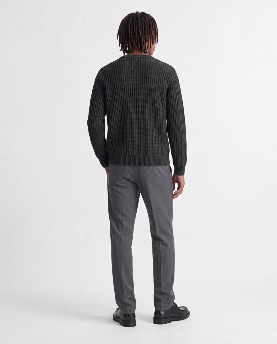 Jersey de hombre de punto con cuello redondo - Jack & Jones - Gris oscuro Gris oscuro-3