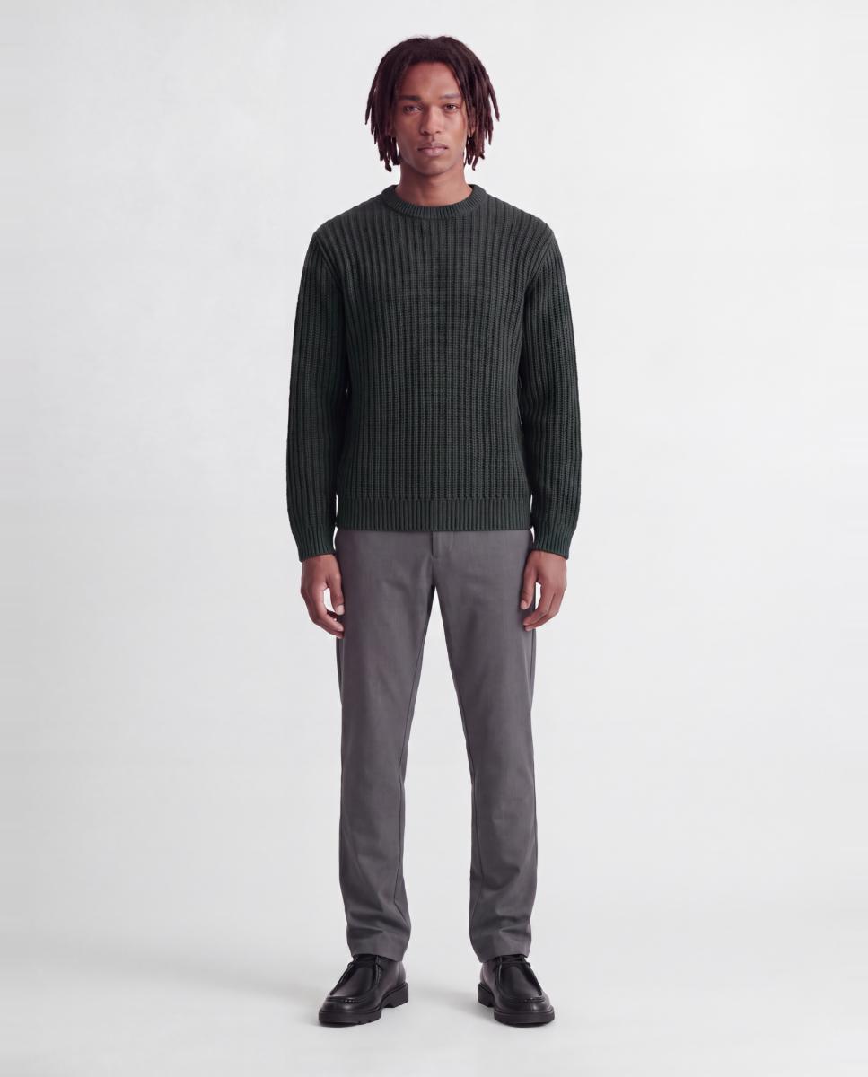Jersey de hombre de punto con cuello redondo - Jack & Jones - Gris oscuro Gris oscuro-8