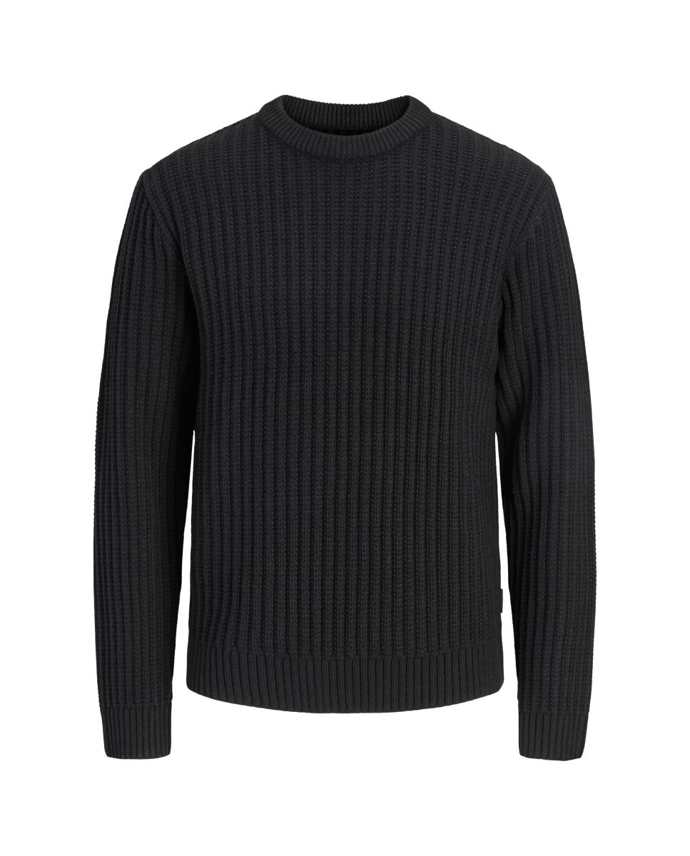 Jersey de hombre de punto con cuello redondo - Jack & Jones - Negro Negro-6