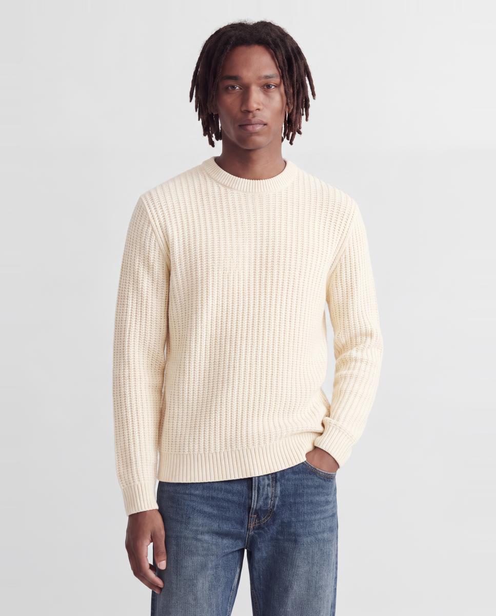 Jersey de hombre de punto con cuello redondo - Jack & Jones - Gris claro Gris claro-1