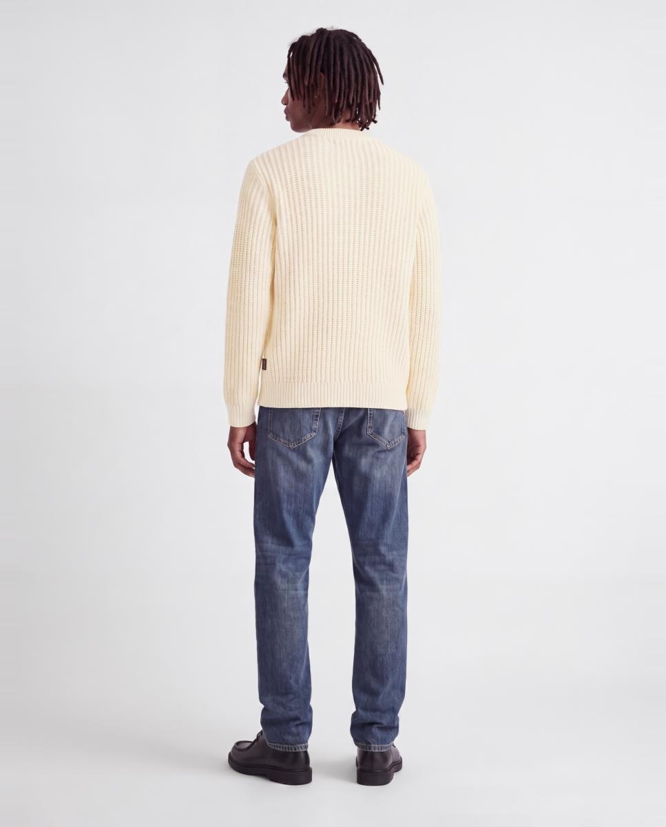 Jersey de hombre de punto con cuello redondo - Jack & Jones - Gris claro Gris claro-3