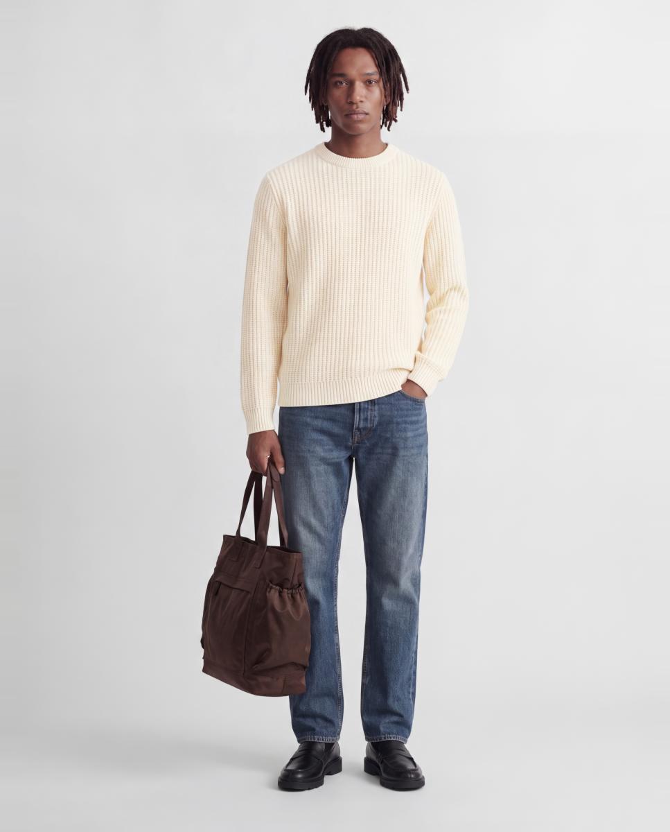 Jersey de hombre de punto con cuello redondo - Jack & Jones - Gris claro Gris claro-8