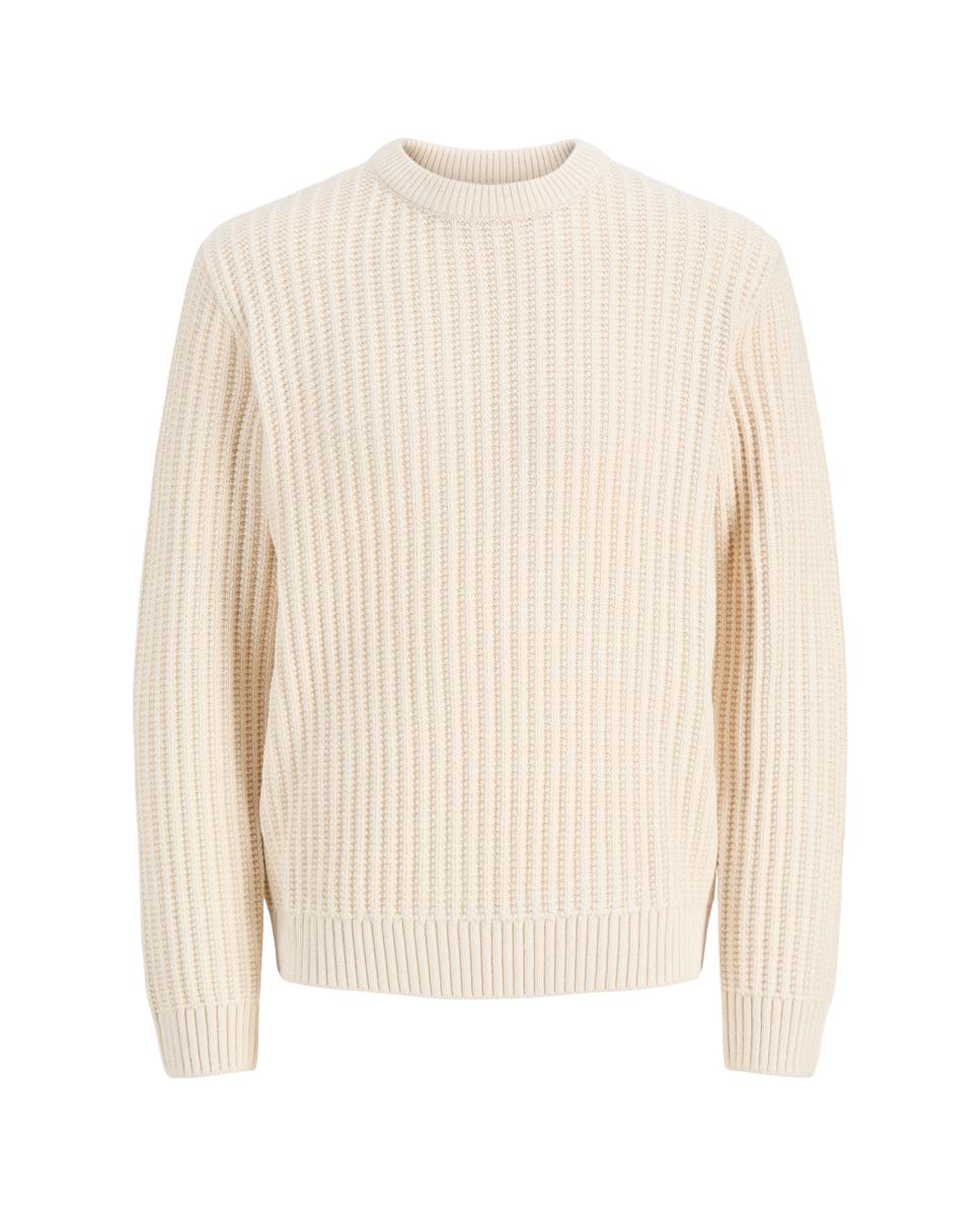 Jersey de hombre de punto con cuello redondo - Jack & Jones - Gris claro Gris claro-6