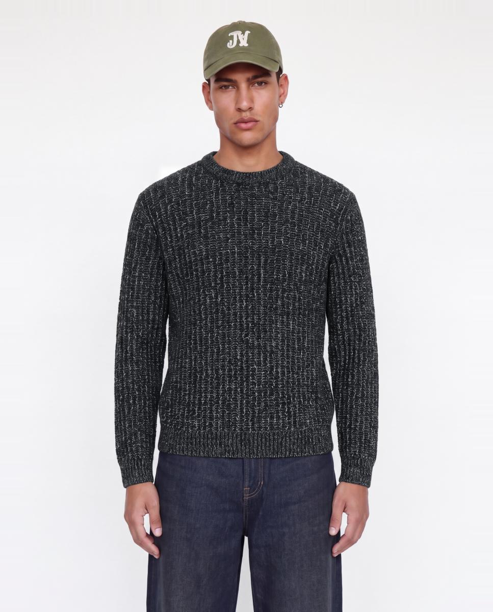 Jersey de hombre de punto con cuello redondo - Jack & Jones - Azul marino Azul marino-1